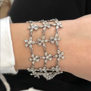 Cathy Waterman Imitation Flower Diamond Bracelet